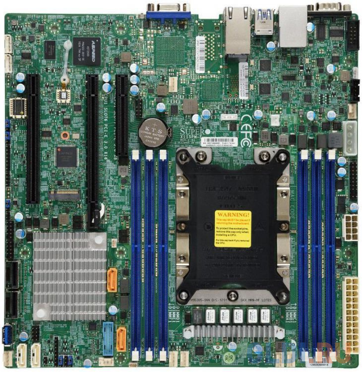 

Материнская плата Supermicro MBD-X11SPM-F-O Socket 3647 C621 6xDDR4 2xPCI-E 16x 1xPCI-E 8x 12 mATX Retail