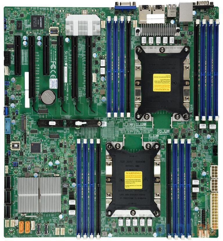 

Материнская плата Supermicro MBD-X11DPI-N-O Socket 3647 C621 16xDDR4 4xPCI-E 16x 2xPCI-E 8x 14 EATX