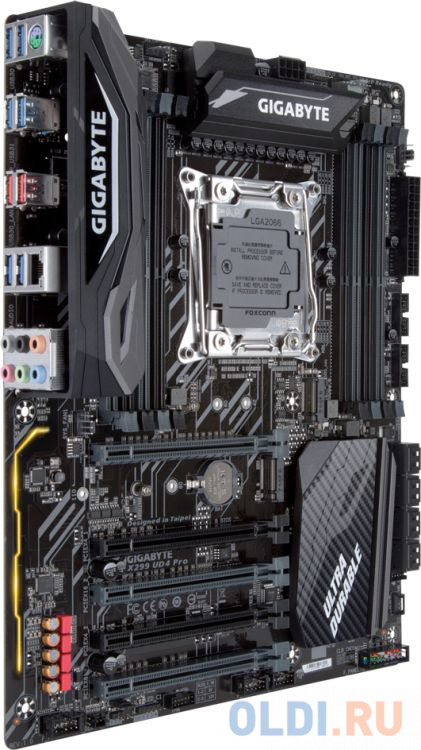 Материнская плата GIGABYTE X299 UD4 PRO <S2066, X299, 8*DDR4 DIMM, 5xPCI-Ex16, SATA III+RAID, M.2, GB Lan, USB3.1, ATX, Retail фото