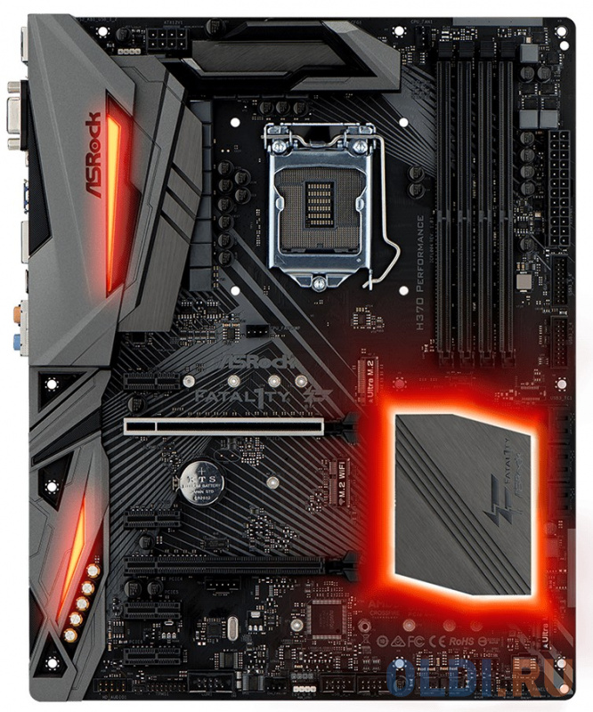 

Материнская плата ASRock H370 PERFORMANCE S1151v2, iH370, 4xDDR4, 2xPCI-Ex16, 4xPCI-Ex1, D-Sub, DP, HDMI, SATA III+RAID, M.2, GB Lan, USB3.0, ATX, Retail