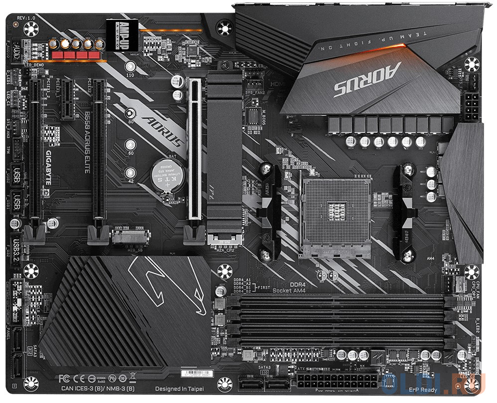 

Материнская плата GigaByte B550 AORUS ELITE Socket AM4 AMD B550 4xDDR4 3xPCI-E 16x 1xPCI-E 1x 4 ATX Retail