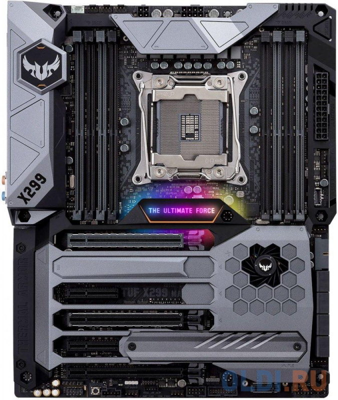 

Материнская плата ASUS TUF X299 MARK 1 <S2066, iX299, 8xDDR4, 3xPCI-Ex16, 2xPCI-Ex4, SATAIII+RAID, M.2, 2xGB Lan, USB3.1, ATX, Retail