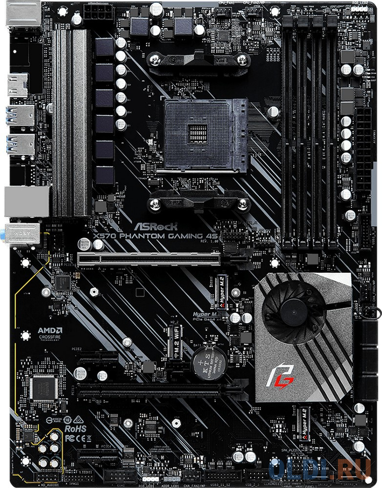 

Материнская плата ASRock X570 PHANTOM GAMING 4S Socket AM4 AMD X570 4xDDR4 2xPCI-E 16x 2xPCI-E 1x 8 ATX Retail