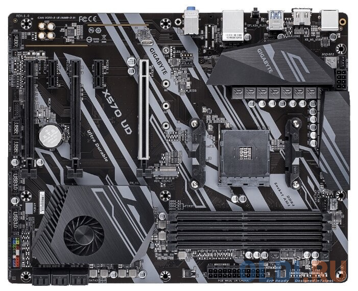 

Материнская плата GigaByte X570 UD Socket AM4 AMD X570 4xDDR4 3xPCI-E 16x 2xPCI-E 1x 6 ATX Retail