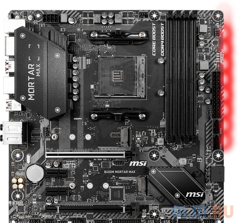 

Материнская плата MSI B450M MORTAR MAX Socket AM4 AMD B450 4xDDR4 2xPCI-E 16x 2xPCI-E 1x 4 mATX Retail