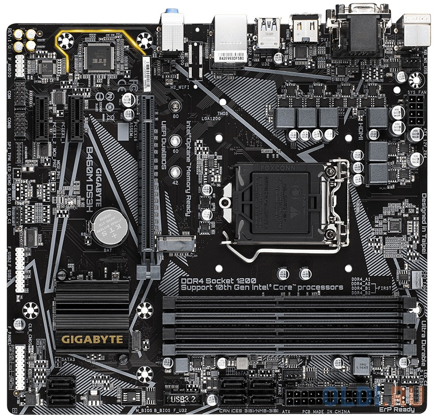 

Материнская плата GigaByte B460M DS3H Socket 1200 B460 4xDDR4 1xPCI-E 16x 2xPCI-E 1x 6 mATX Retail