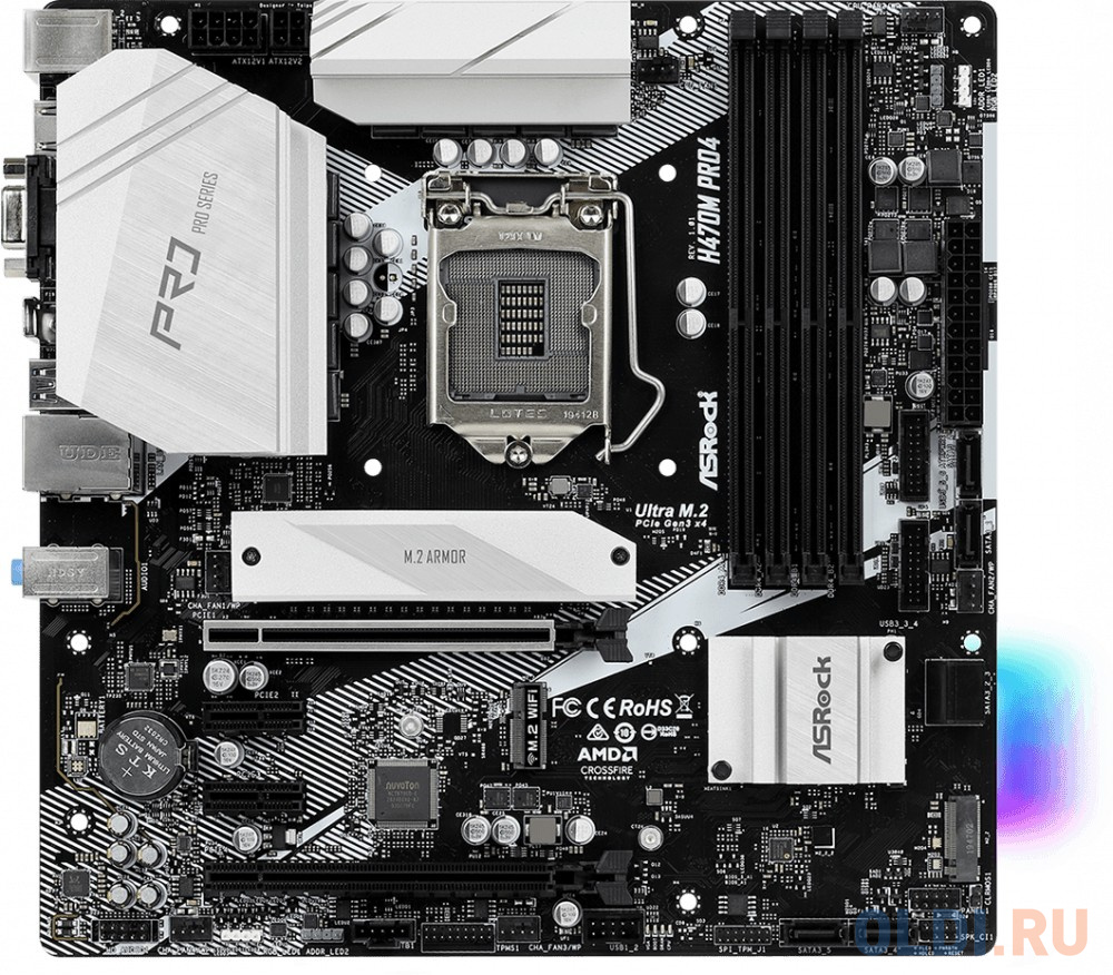 

Материнская плата ASRock H470M PRO4 Socket 1200 H470 4xDDR4 2xPCI-E 16x 2xPCI-E 1x 6 ATX Retail