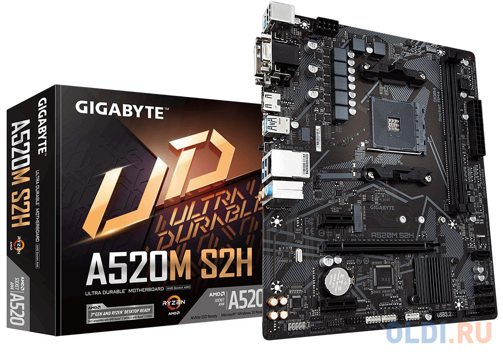 Материнская плата GigaByte A520M S2H фото