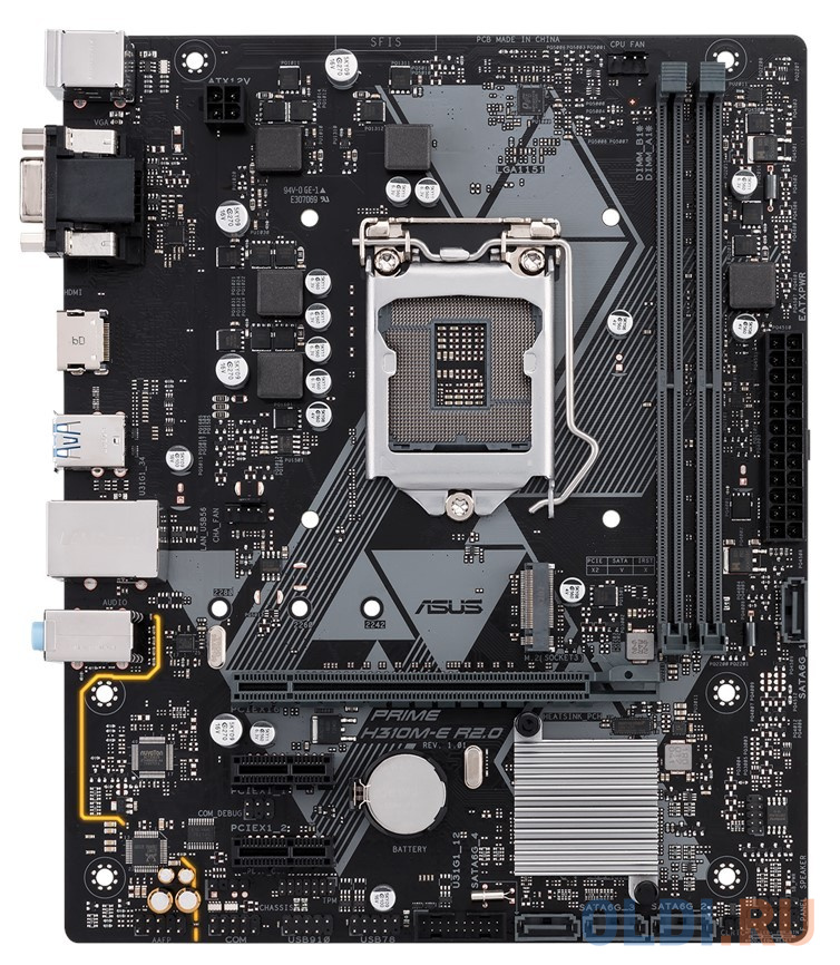 

Материнская плата ASUS PRIME H310M-E R2.0/CSM Socket 1151 v2 H310 2xDDR4 1xPCI-E 16x 2xPCI-E 1x 4 mATX Retail