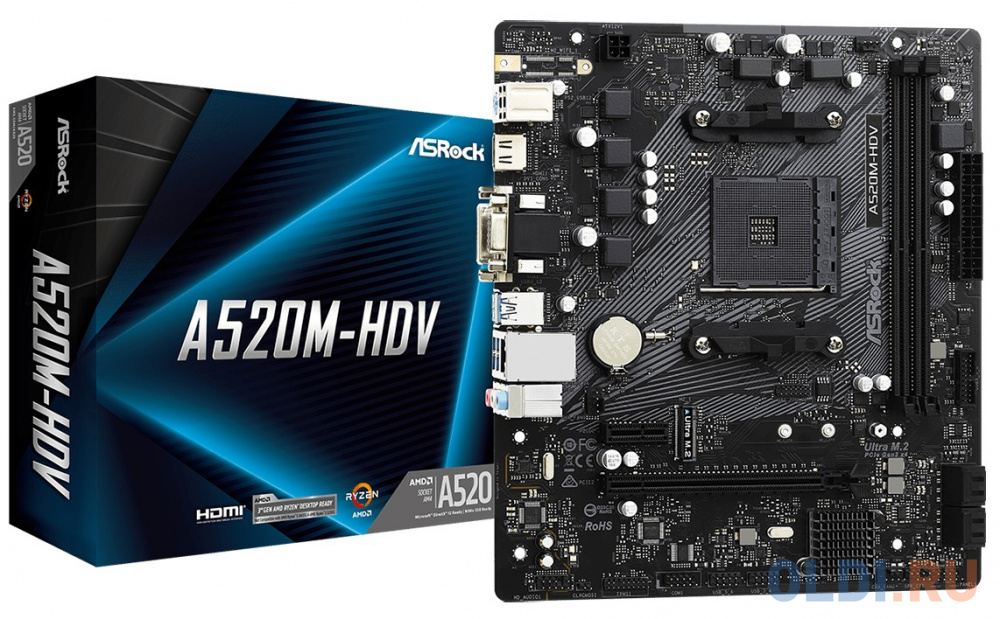 Материнская плата ASRock A520M-HDV фото