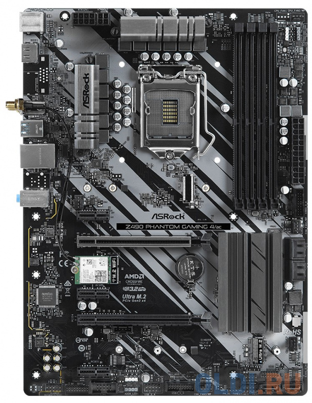 

Материнская плата ASRock Z490 PHANTOM GAMING 4/AC Socket 1200 Z490 4xDDR4 2xPCI-E 16x 3xPCI-E 1x 6 ATX Retail