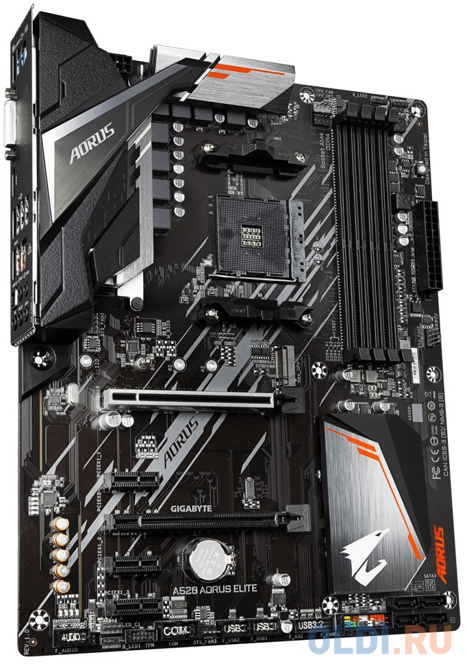 Материнская плата ASRock A520 AORUS ELITE Socket AM4 AMD A520 4xDDR4 2xPCI-E 16x 3xPCI-E 1x 4 ATX Retail фото