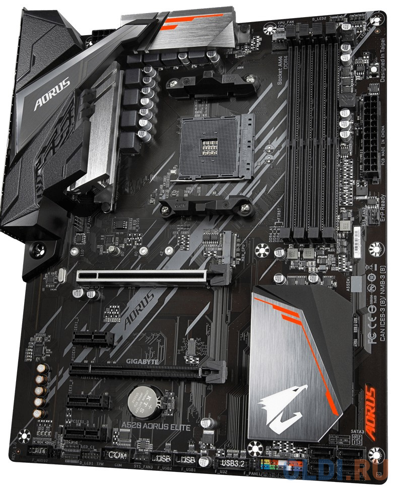 Материнская плата ASRock A520 AORUS ELITE Socket AM4 AMD A520 4xDDR4 2xPCI-E 16x 3xPCI-E 1x 4 ATX Retail фото
