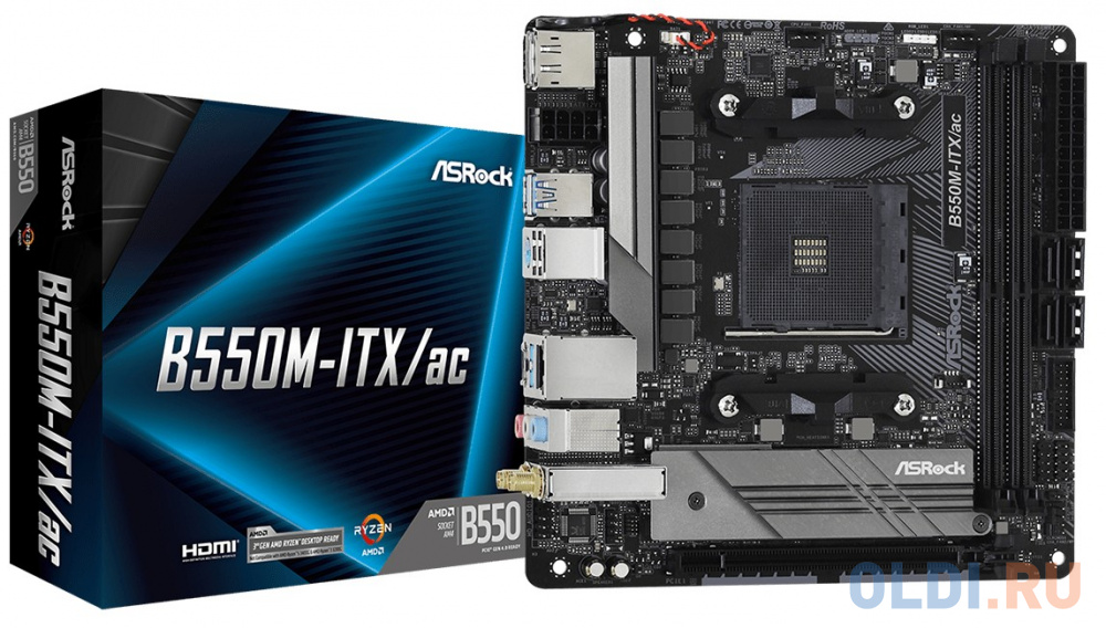 Материнская плата ASRock B550M-ITX/AC фото