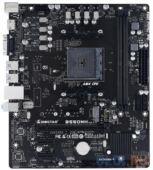 

Материнская плата ASRock B550MH Socket AM4 AMD B550 2xDDR4 1xPCI-E 16x 2xPCI-E 1x 4 mATX Retail