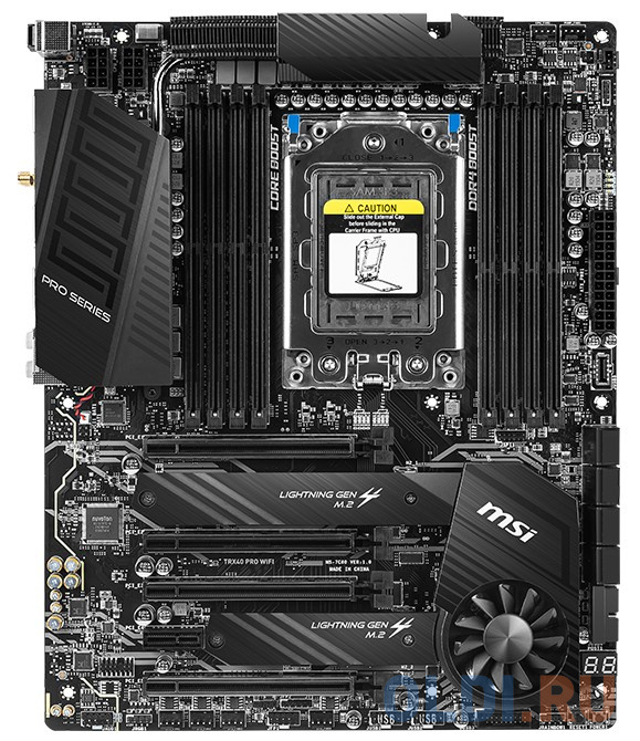 

Материнская плата MSI TRX40 PRO WIFI Socket sTRX4 AMD TRX40 8xDDR4 4xPCI-E 16x 1xPCI-E 1x 8 ATX Retail