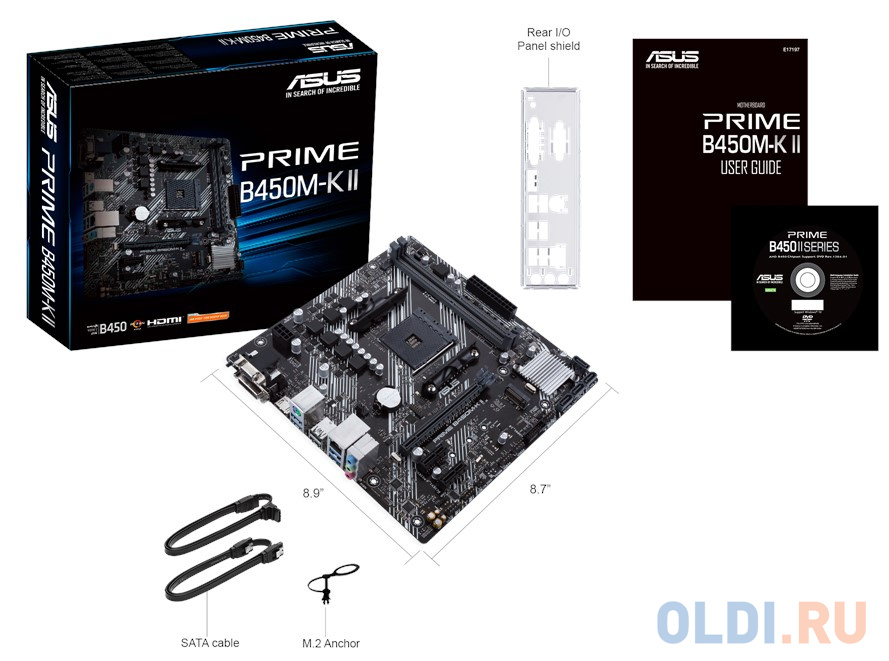Материнская плата ASUS PRIME B450M-K II фото
