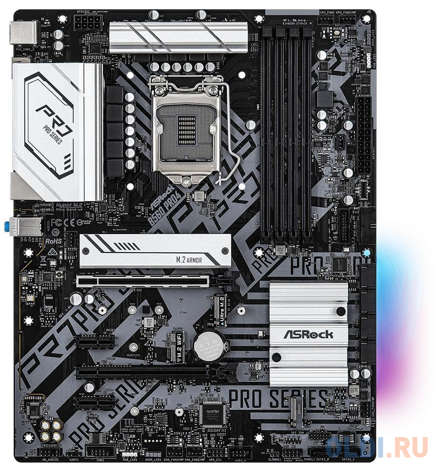 

Материнская плата ASRock B560 PRO4 Socket 1200 B560 4xDDR4 2xPCI-E 16x 2xPCI-E 1x 6 ATX Retail