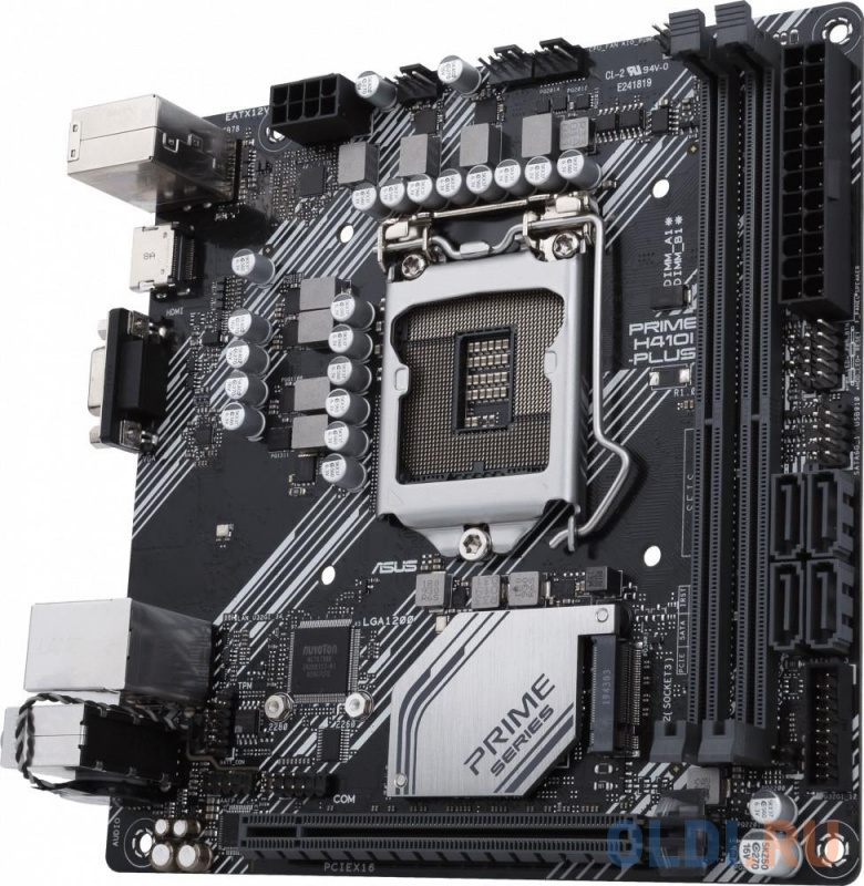 Материнская плата ASUS PRIME H410I-PLUS/CSM Socket 1200 H410 2xDDR4 1xPCI-E 16x mATX Retail фото