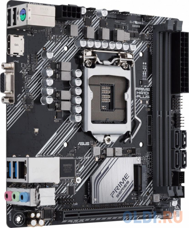 Материнская плата ASUS PRIME H410I-PLUS/CSM Socket 1200 H410 2xDDR4 1xPCI-E 16x mATX Retail фото