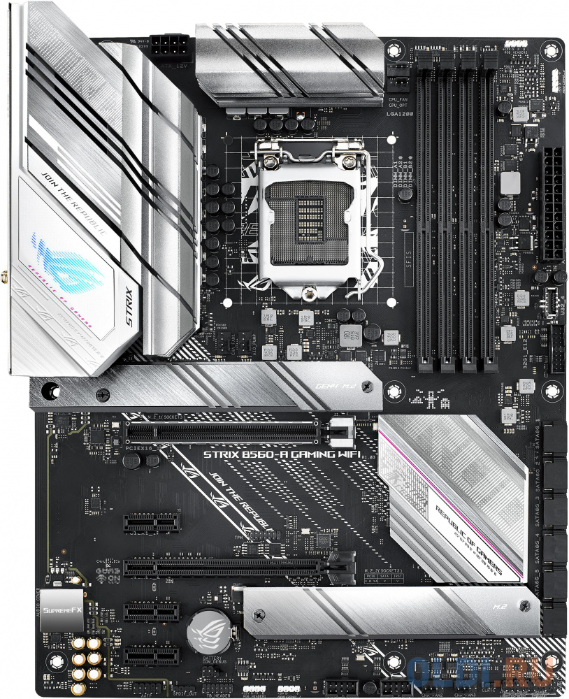 Материнская плата Asus ROG STRIX B560-A GAMING WIFI Soc-1200 Intel B560 4xDDR4 ATX AC`97 8ch(7.1) 2.5Gg RAID+HDMI+DP