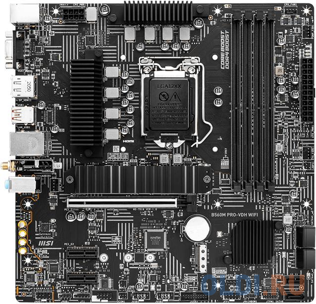 

Материнская плата B560 S1200 MATX B560M PRO-VDH WIFI MSI