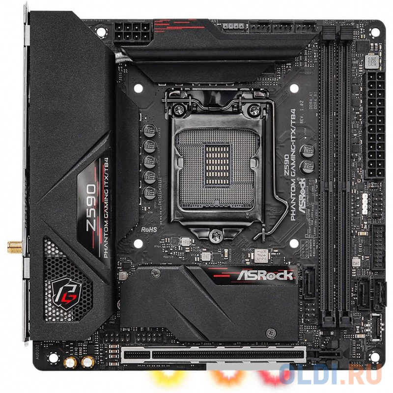 

Материнская плата ASRock Z590 PHANTOM GAMING-ITX/TB4