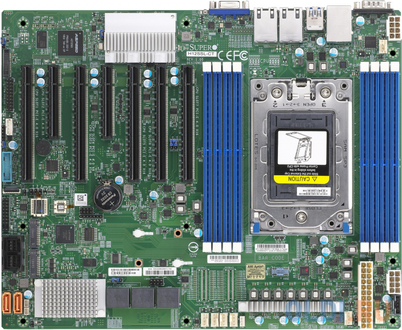 

Плата материнская SuperMicro MB Single AMD EPYC™ 7002 Series/2TB Registered/5 PCI-E 4.0 x16,2 PCI-E 4.0 x8,M.2 Interface/8 SATA3, 8 SATA3/Dual 10GBase
