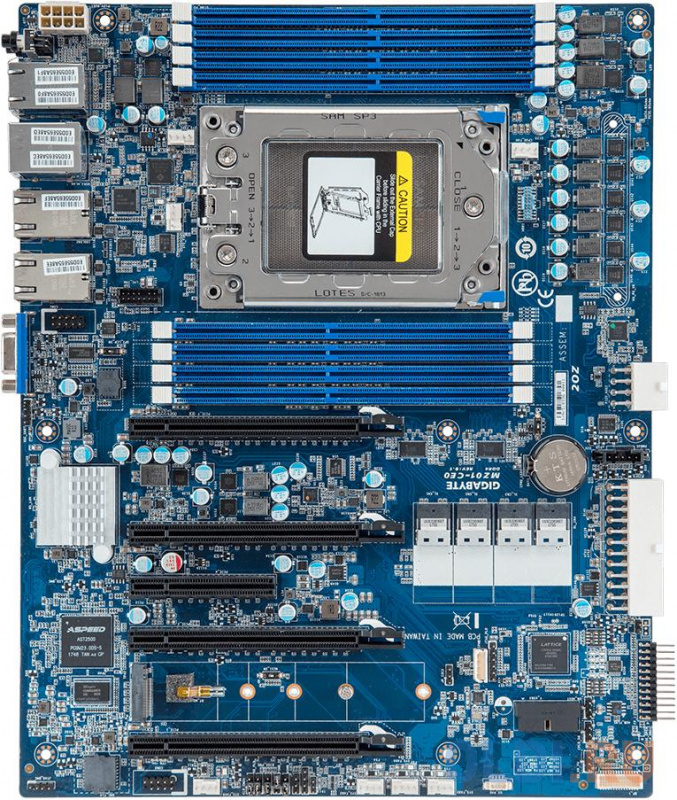 

MZ01-CE0 2.0D , AMD EPYC™ 7002 and 7001 series processor family, UP Server Board - ATX