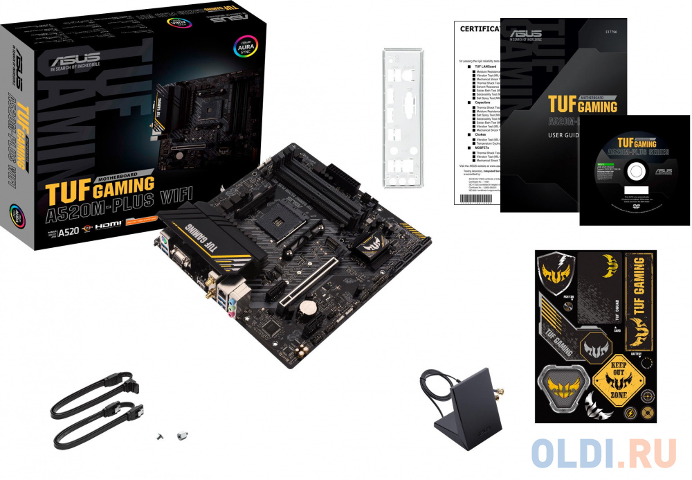 Материнская плата ASUS TUF GAMING A520M-PLUS WIFI фото