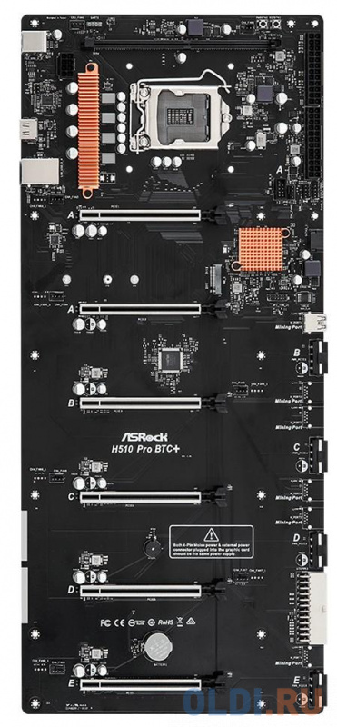 

Материнская плата ASRock H510 PRO BTC+