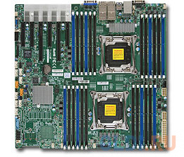 Материнская плата Supermicro MBD-X10DRI-T4+-O 2 х Socket 2011-3 C612 24xDDR4 2xPCI-E 16x 4xPCI-E 8x 10xSATAIII EATX Retail MBD-X10DRI-T4+-O - фото 1