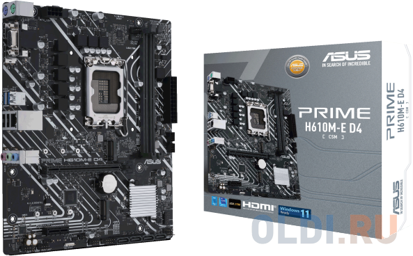 Материнская плата ASUS PRIME H610M-E D4-CSM фото