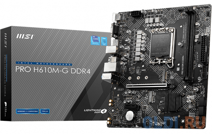 Материнская плата MSI PRO H610M-G DDR4 фото