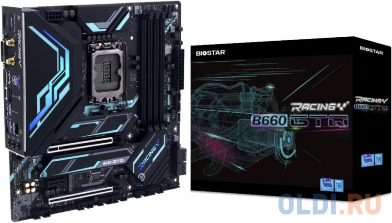 B660GTQ, Socket 1700, Intel®B660, 4xDDR4-3200, DVI-D+HDMI+DP, 2xPCI-Ex16, 1xPCI-Ex1, 4xSATA3(RAID 0/1/5/10), 2xM.2, 8Ch Audio, 1x2.5 GLan, WiFi, (2+4) фото