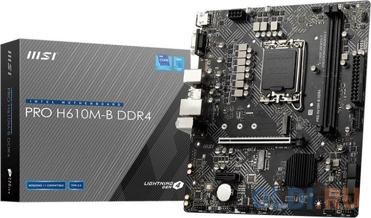 Материнская плата MSI PRO H610M-B DDR4 фото