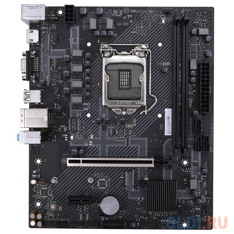

H410M-K M.2 V20, Socket 1200, Intel®H410, 2xDDR4-2933, D-SUB+HDMI, 1xPCI-Ex16, 1xPCI-Ex1, 3xSATA3, 1xM.2, 6 Ch Audio, GLan, (4+2)xUSB2.0, (2+2)xUSB3.2