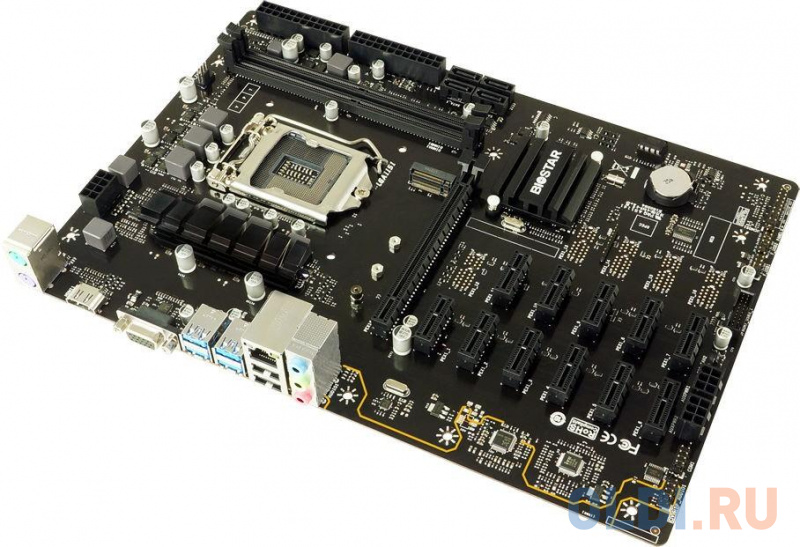 TB360-BTC Pro 2.0/3.0, Socket 1151, Intel®B360, 2xDDR4-2666, D-SUB+HDMI, 1xPCI-Ex16, 11xPCI-E16x1, 4xSATA3, 1xM.2, 8 Ch Audio, GLan, (2+4)xUSB2.0, (4+ фото