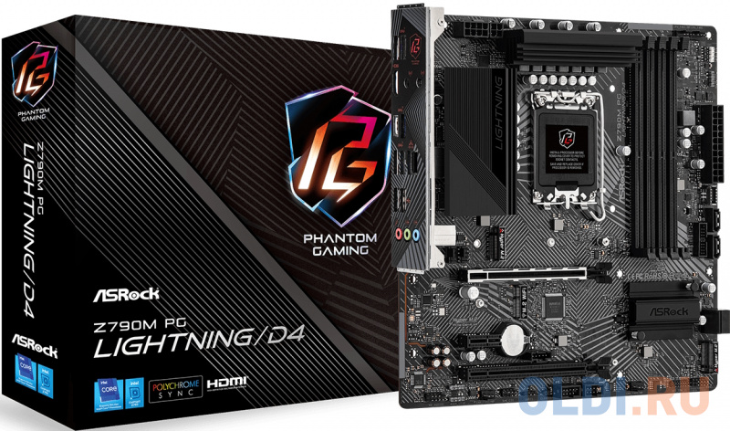 Материнская плата ASRock Z790M PG LIGHTNING/D4 фото