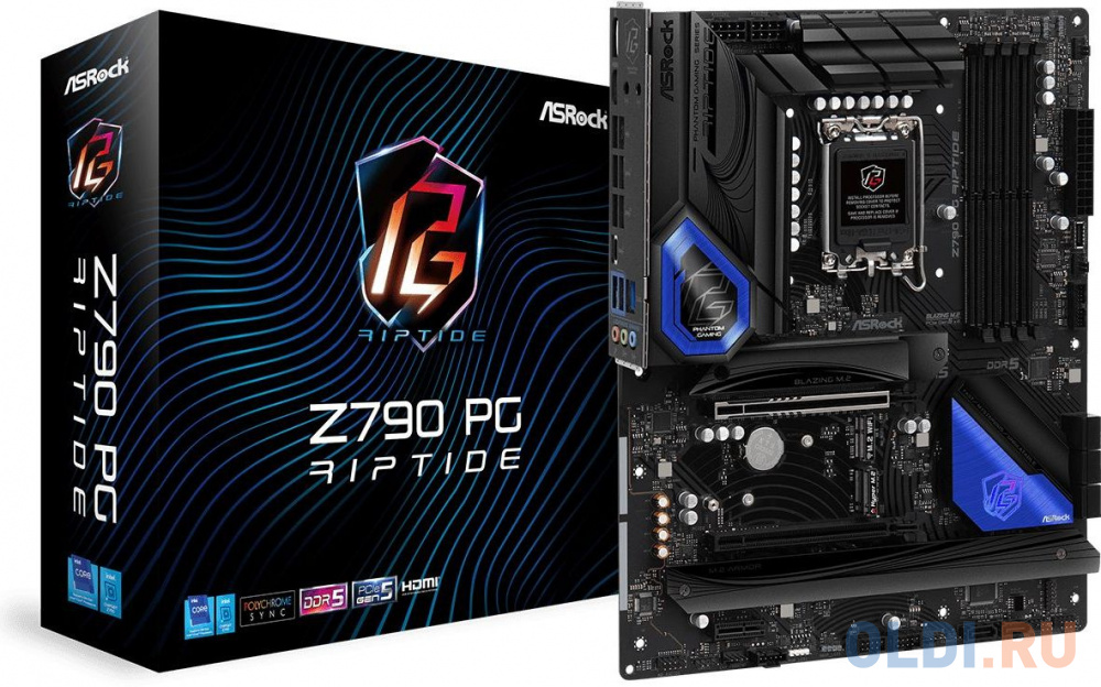 Материнская плата ASRock Z790 PG RIPTIDE материнская плата asrock h470m hvs r2 0