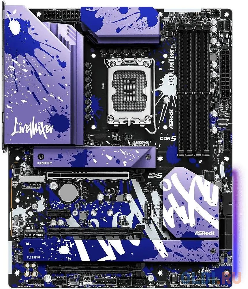 Материнская плата Asrock Z790 LIVEMIXER Soc-1700 Intel Z790 4xDDR5 ATX AC`97 8ch (7.1) 2.5Gg RAID+HDMI+DP - Z790 LIVEMIXER