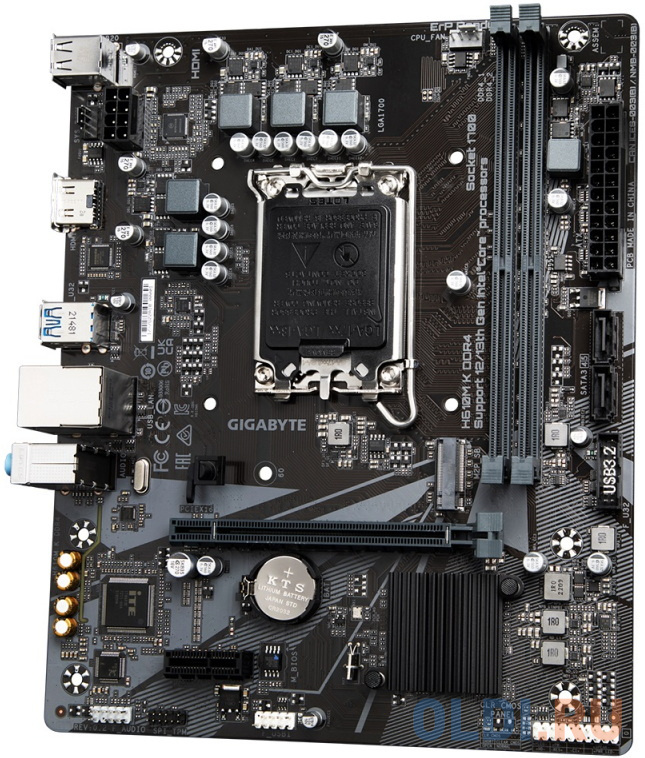 Материнская плата Gigabyte H610M K DDR4 Soc-1700 Intel H610 2xDDR4 mATX AC`97 8ch(7.1) GbLAN+VGA+HDMI фото