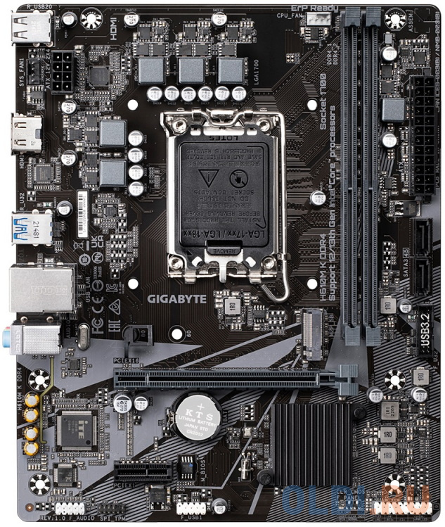 Материнская плата Gigabyte H610M K DDR4 Soc-1700 Intel H610 2xDDR4 mATX AC`97 8ch(7.1) GbLAN+VGA+HDMI фото