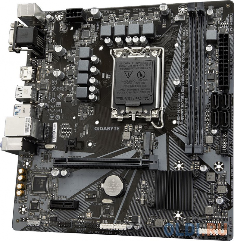 Материнская плата Gigabyte H610M H V2 DDR4 Soc-1700 Intel H610 2xDDR4 mATX AC`97 8ch(7.1) GbLAN+VGA+HDMI фото