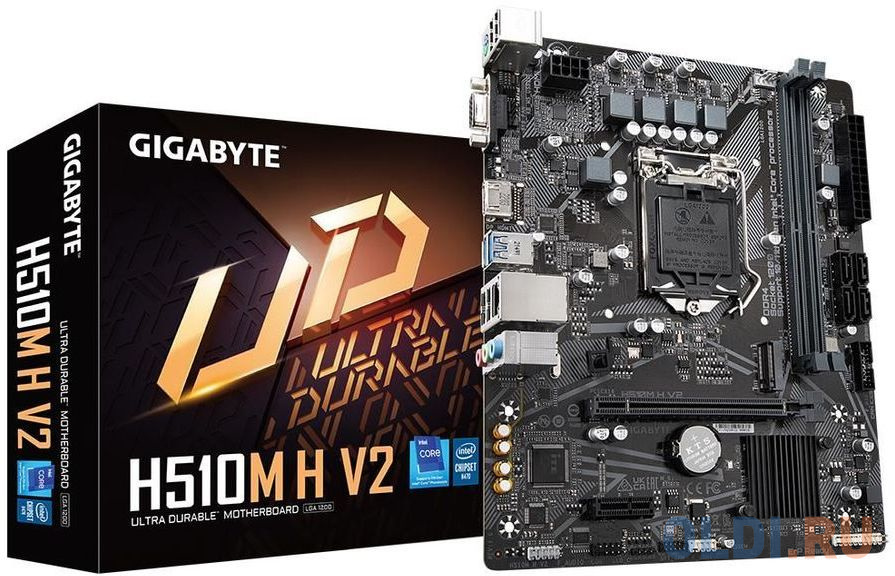 Материнская плата Gigabyte H510M H V2 (Socket1200/mATX/H470/2xDDR4/HDMI/VGA) (H510M H V2)