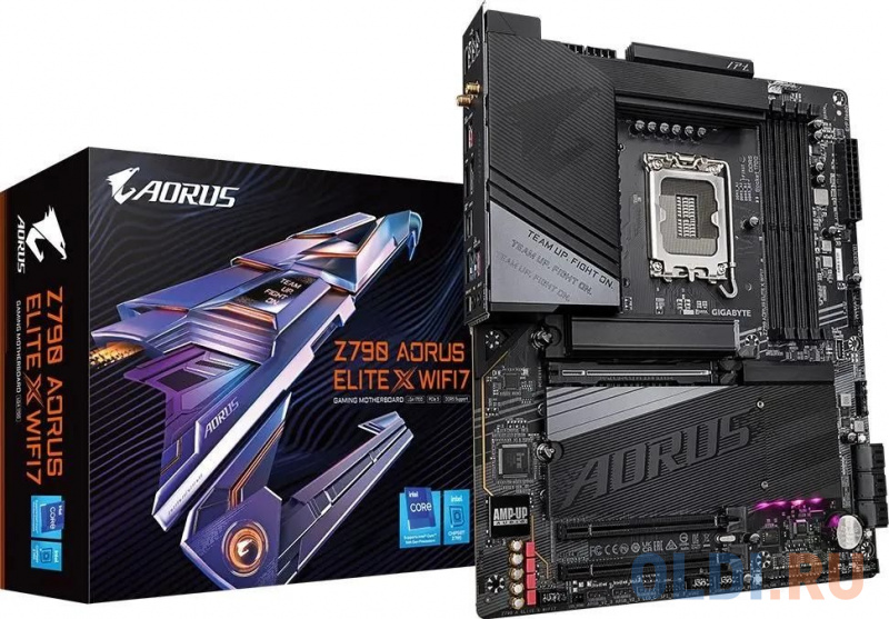 

Материнская плата Gigabyte Z790 A ELITE X WIFI7 Soc-1700 Intel Z790 4xDDR5 ATX AC`97 8ch(7.1) 2.5Gg RAID+HDMI+DP