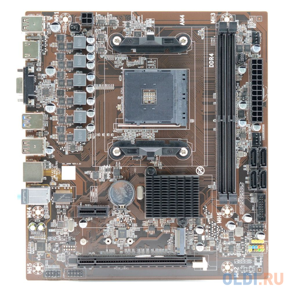 B450D4-MA-V4 AFOX motherboard AMD B450, AMD Socket AM4, 1000Mbps, Micro-ATX