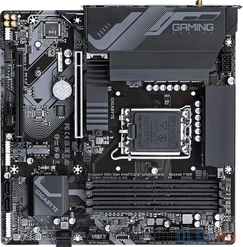 

Gigabyte B760M GAMING X AX, LGA 1700, Intel B760, mATX, Ret