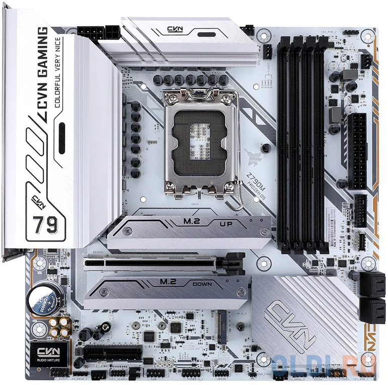 

Материнская плата Colorful CVN Z790M FROZEN D5 V20 Z790 LGA1700 4xDDR5 1xPCIEx16 1xPCIEx4 3xM.2 2xTypeC 1xUSB3.2Gen2 3xUSB3.2Gen1 5xUSB2.0 6xSATA3.0 2