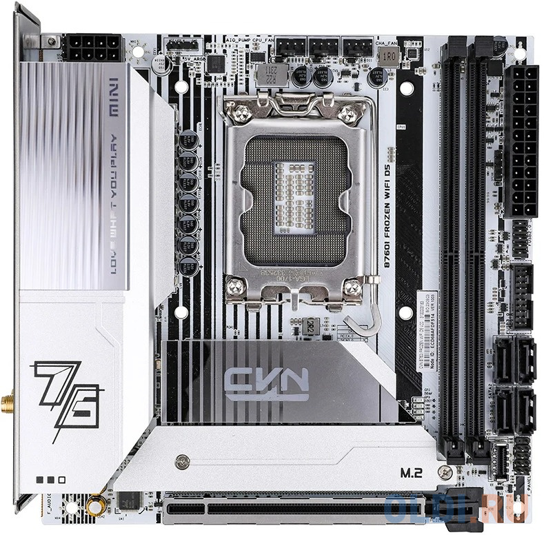 

Материнская плата Colorful CVN B760I FROZEN WIFI D5 V20 Z760 LGA1700 2xDDR5 1xPCIEx16 2xM.2 2xTypeC 2xUSB3.2Gen1 5xUSB2.0 4xSATA3.0 2.5G DP HDMI ITX R